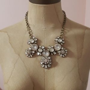 J.Crew Factory Faux Rhinestone Statement Necklace